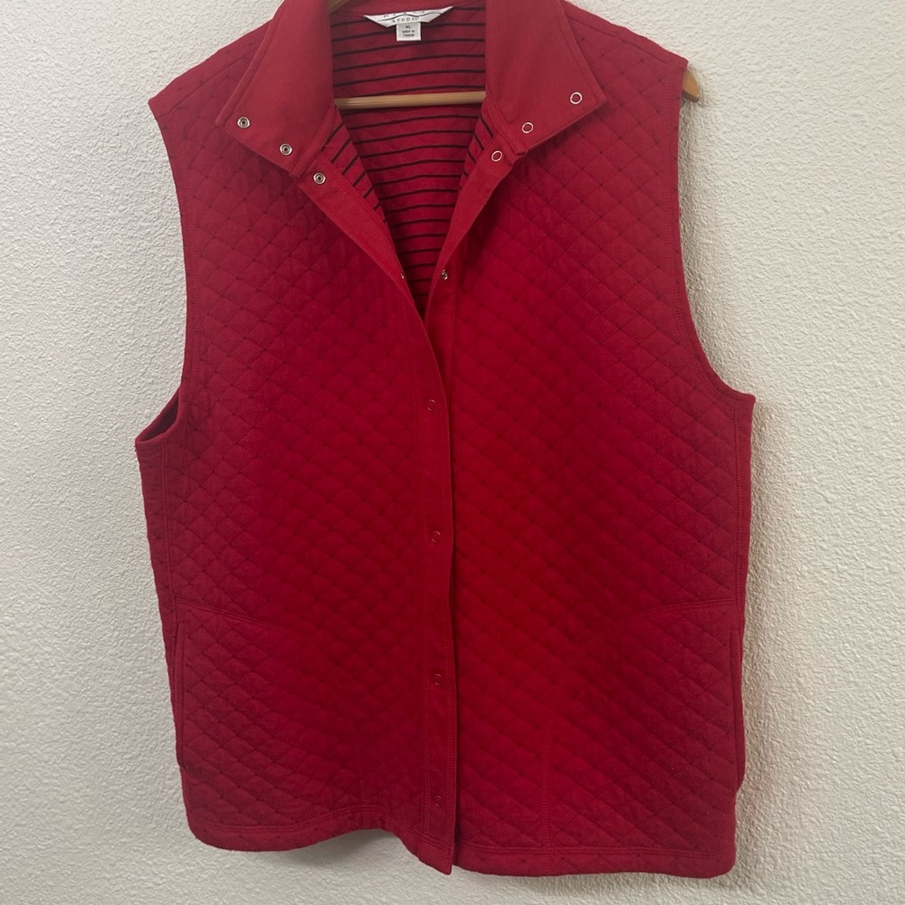 Red Quilted Vest